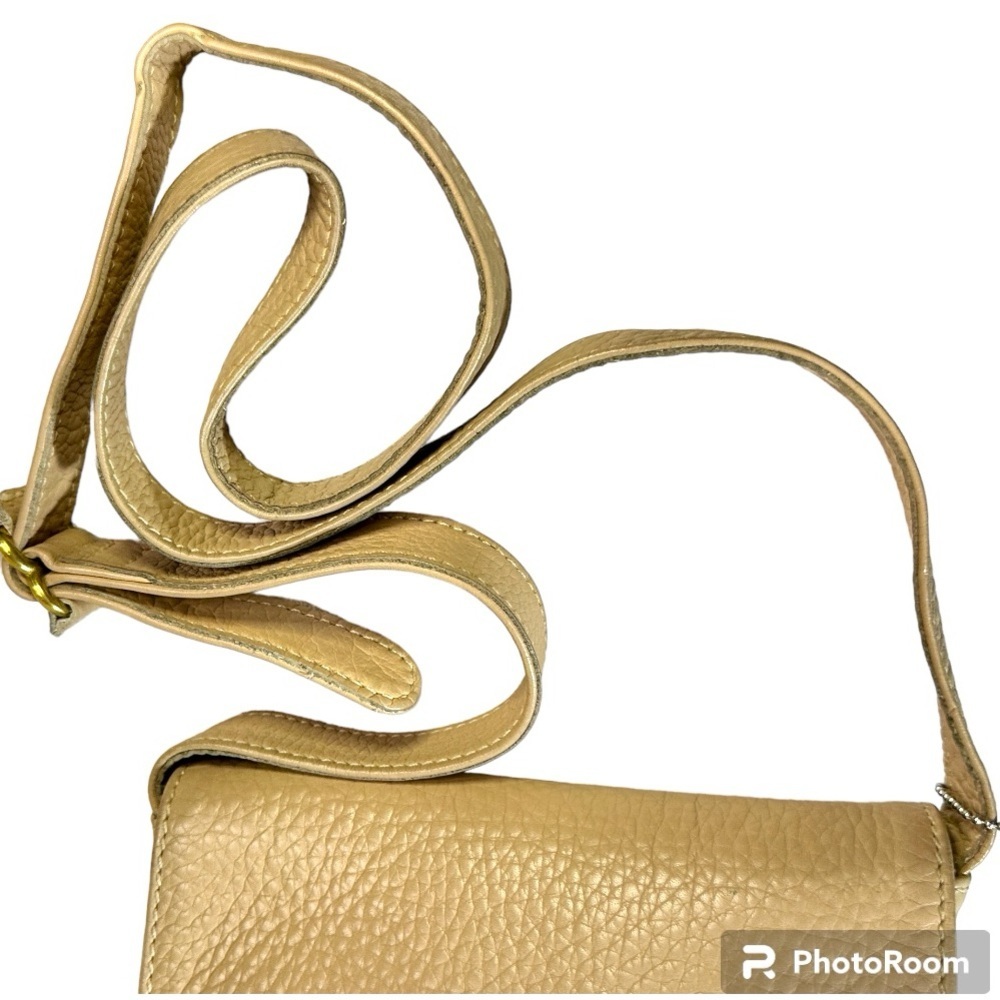 Vintage Coach Sonoma crossbody bag bone pebbled leather w/fabric interior - Picture 7 of 13